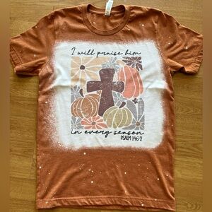 Fall Faith Bleached T-Shirt
